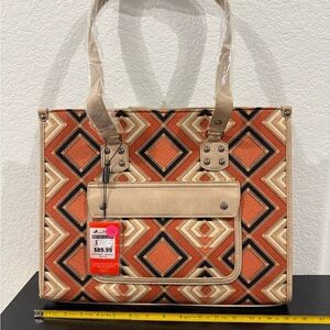 Montana West Geometric Patterned Tote Bag